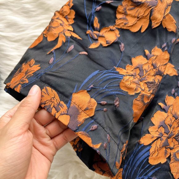 Square Collar Puff Sleeve Print Blouse and Shorts Set - Picture 8 of 10